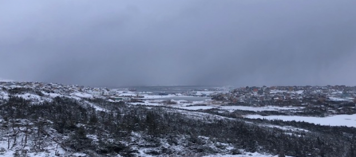Averses de neige - Anse à Ravenel - St Pierre - janvier 2025