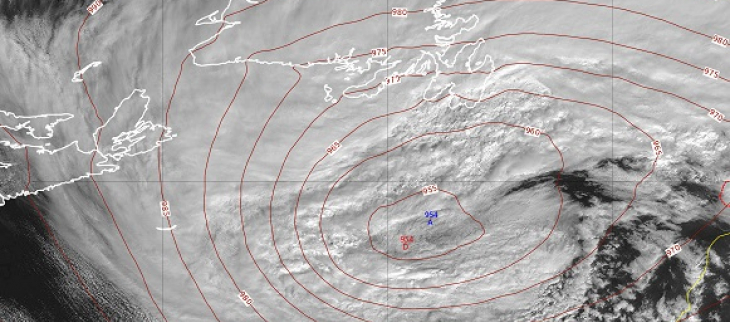 Image satellite de la dépression le 14 février 2024 à 12h.