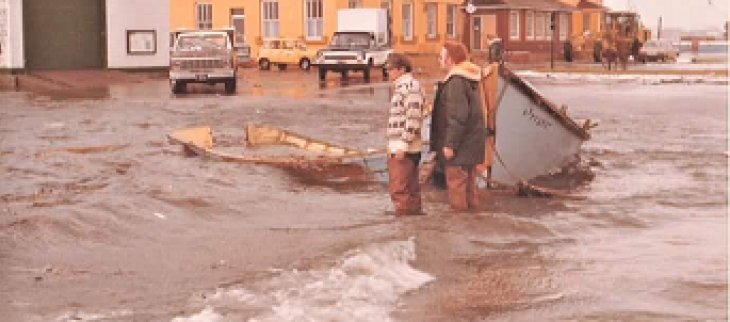 Surcôte à Saint Pierre en Janvier 1982